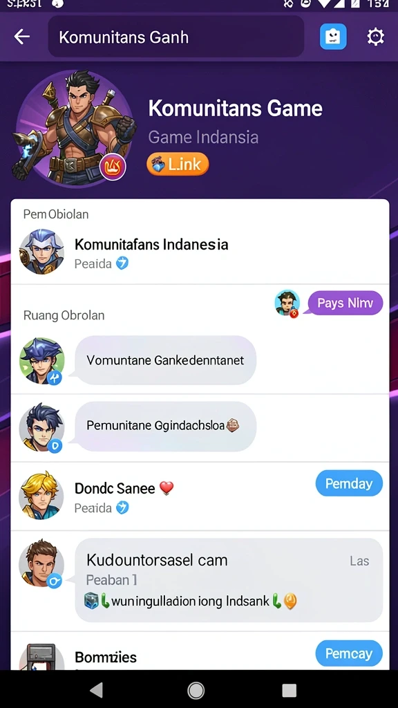 adg62 - Interaksi sosial dengan pemain lain di komunitas ADG62.